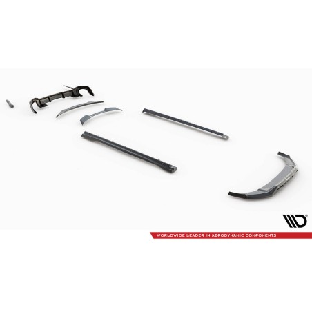 Kit carrosserie carbone Maxton Design Audi RSQ8 Mk1 (2019-2024) : lame avant, becquet, bas de caisse, diffuseur arrière