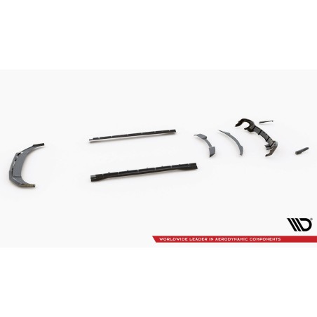 Kit carrosserie carbone Maxton Design Audi RSQ8 Mk1 (2019-2024) : lame avant, becquet, bas de caisse, diffuseur arrière