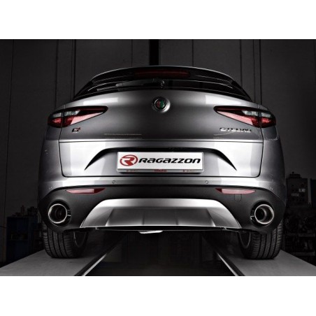 Sortie d'échappement ronde 2 / 129 mm RAGAZZON ALFA ROMEO Stelvio 949 2.0 Turbo Q4 280ch (2017+)