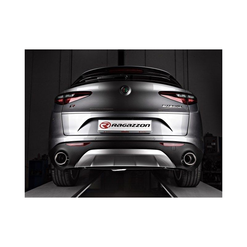 Sortie d'échappement ronde 2 / 129 mm RAGAZZON ALFA ROMEO Stelvio 949 2.0 Turbo Q4 280ch (2017+)