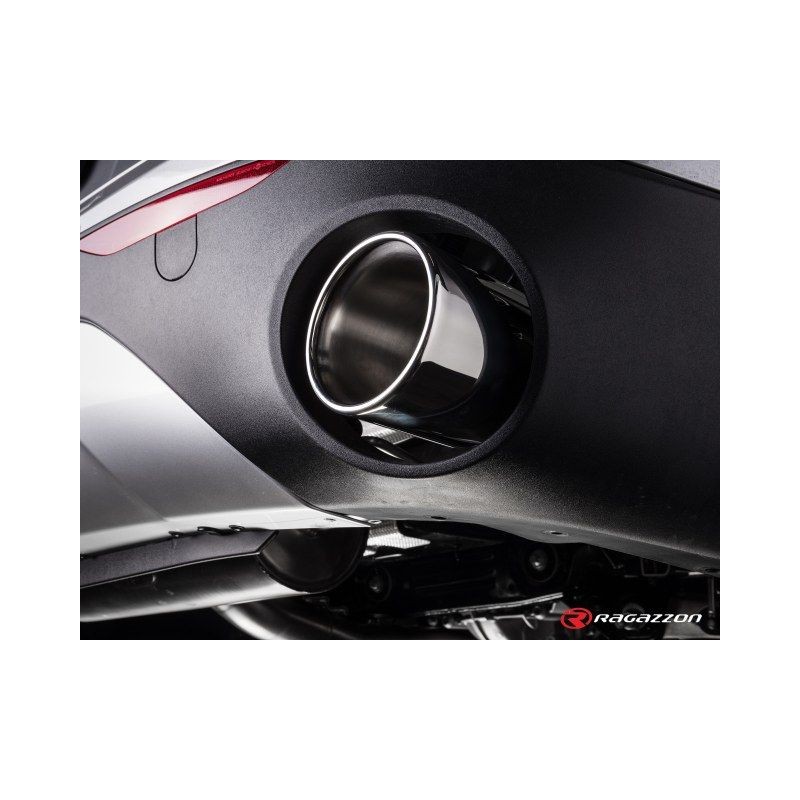 Sortie d'échappement ronde 2 / 129 mm RAGAZZON ALFA ROMEO Stelvio 949 2.0 Turbo Q4 280ch (2017+)