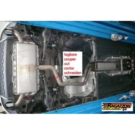 Tube intermédiaire RAGAZZON VW Golf Mk7 typ AU 2.0TSI GTi 220/230ch ø70mm (2013-2017) (Race)