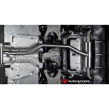 Silencieux arrière duplex RAGAZZON ALFA ROMEO Giulia 952 2.0 Turbo Q4 Veloce 280ch (2016+) - sortie ronde carbone (ECE)