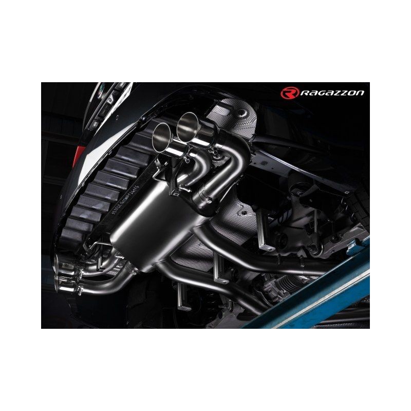 Silencieux arrière duplex RAGAZZON ALFA ROMEO Giulia 952 2.9 Bi-Turbo 510ch Quadrifoglio (2016+) - 2 sorties rondes (ECE)