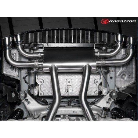 Silencieux arrière duplex RAGAZZON ALFA ROMEO Giulia 952 2.9 Bi-Turbo 510ch Quadrifoglio (2016+) - 2 sorties rondes (ECE)