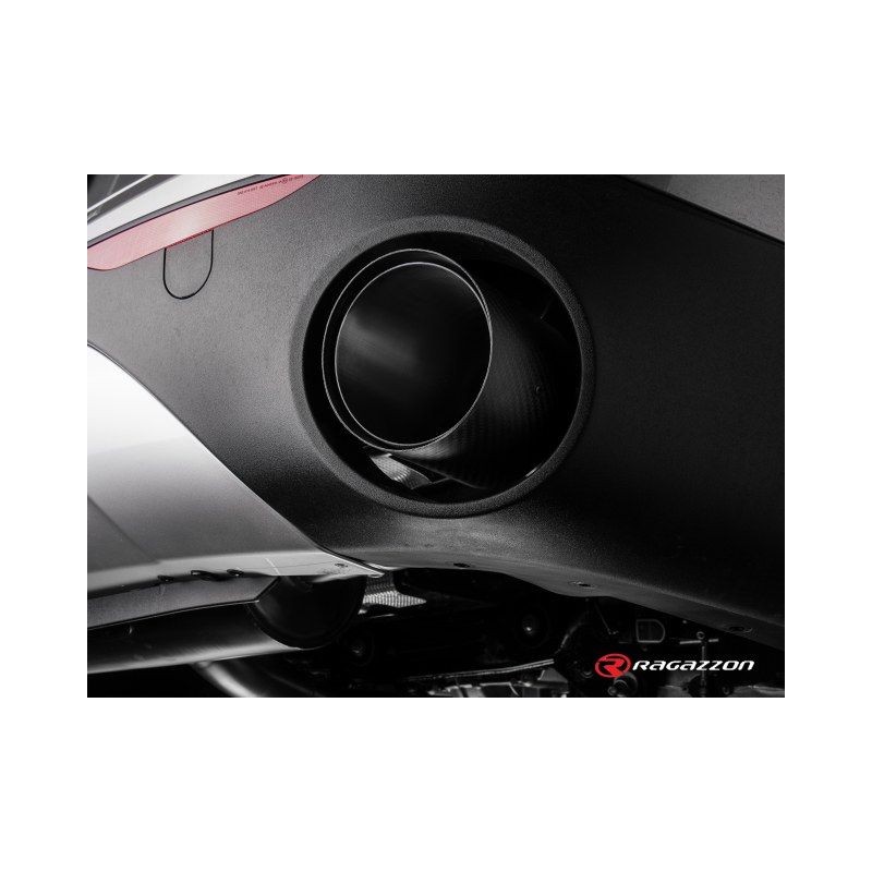 Sortie d'échappement ronde Carbon Shot 2 / 118 mm RAGAZZON ALFA ROMEO Stelvio 949 2.0 Turbo Q4 280ch (2017+)
