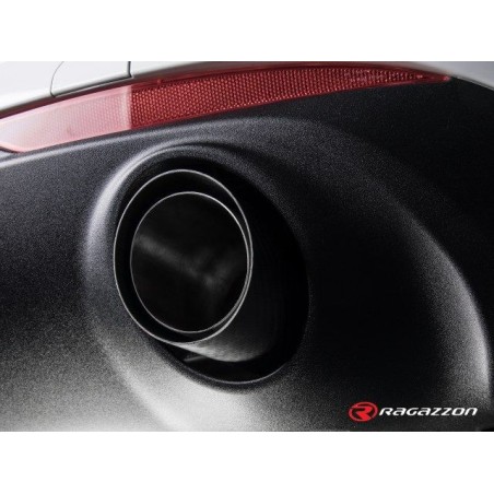 Tubes arrière RAGAZZON ALFA ROMEO Giulia 952 2.0 Turbo Q4 Veloce 280ch (2016+) - sortie ronde carbone (Race)