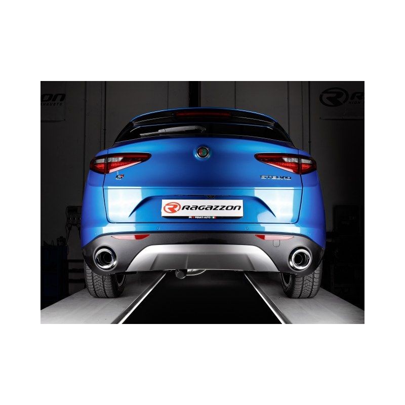 Silencieux arrière duplex RAGAZZON ALFA ROMEO Stelvio 949 2.2 Turbo Diesel Q4 209ch (2017-08/2018) (ECE)