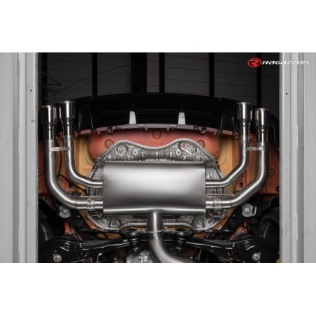 Silencieux arrière duplex RAGAZZON AUDI RS3 typ 8V Sedan 2.5TFSI Quattro 400ch (2017-05/2018) - 2 sorties rondes décalées (ECE)