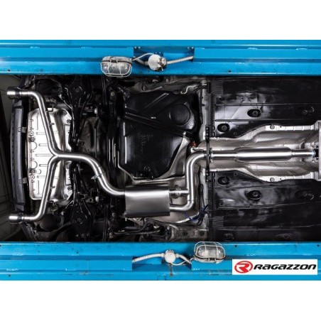 Silencieux antérieur + silencieux intermédiaire RAGAZZON VW Golf Mk7.5 typ AU 2.0TSI GTi 230ch 76mm (2017-2018) (ECE)
