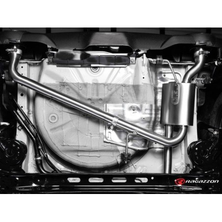 Silencieux arrière duplex RAGAZZON SUZUKI Swift Mk6 typ AZ 1.4 Boosterjet 140ch (2017-2020) - sortie ronde carbone (ECE)