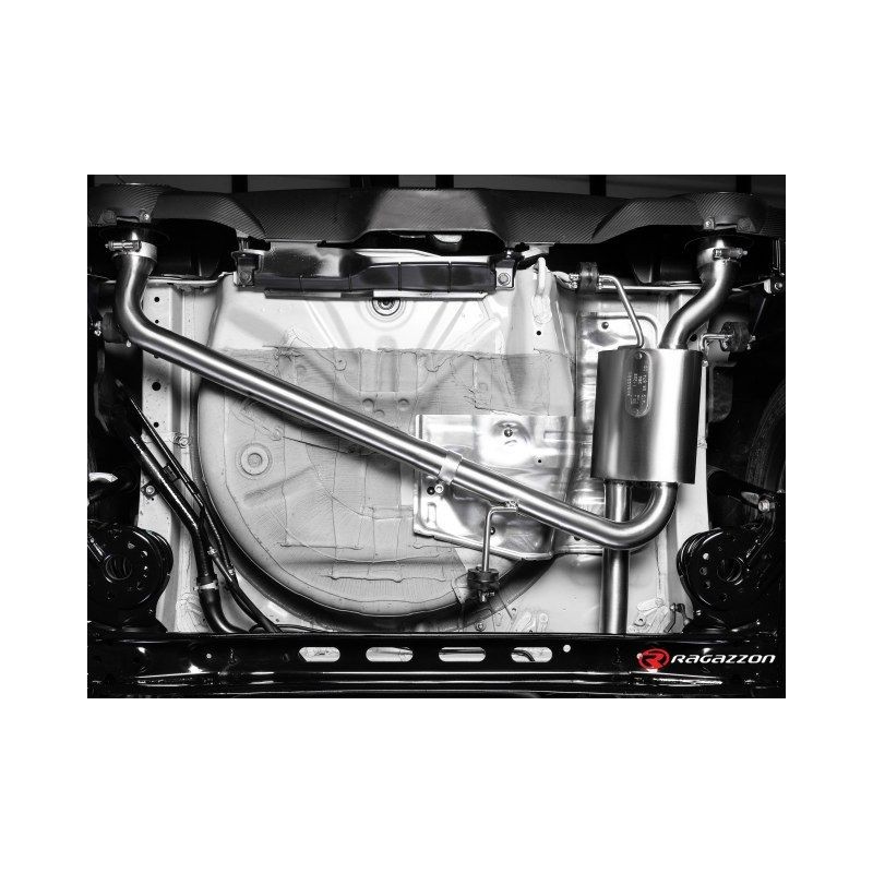 Silencieux arrière duplex RAGAZZON SUZUKI Swift Mk6 typ AZ 1.4 Boosterjet 140ch (2017-2020) - sortie ronde carbone (ECE)
