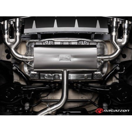 Silencieux arrière duplex RAGAZZON AUDI A3 typ 8V/8VA Sportback 35TFSI 150ch (09/2018-2020) - sortie ronde décalées (ECE)