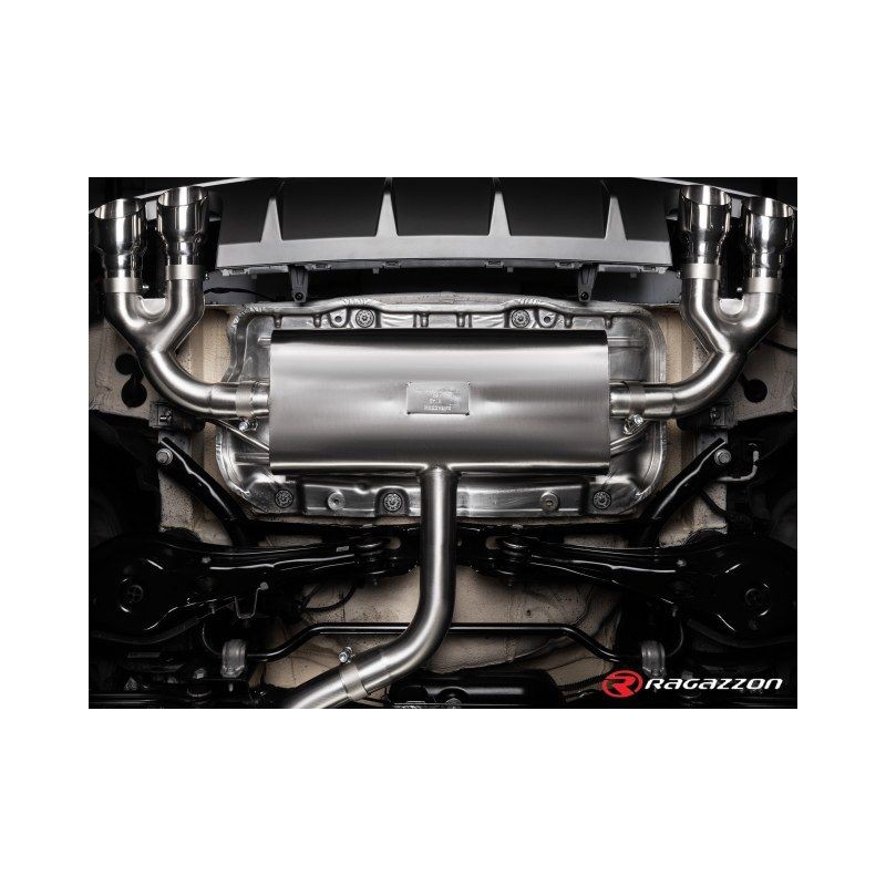Silencieux arrière duplex RAGAZZON AUDI A3 typ 8V/8VA Sportback 35TFSI 150ch (09/2018-2020) - sortie ronde décalées (ECE)