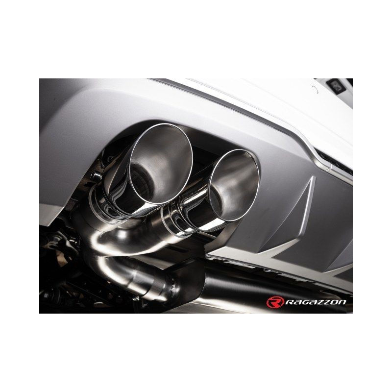 Silencieux arrière duplex RAGAZZON AUDI A3 typ 8V/8VA Sportback 35TFSI 150ch (09/2018-2020) - sortie ronde décalées (ECE)