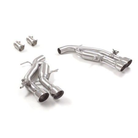 Silencieux arrière duplex RAGAZZON AUDI RS6 typ F2 - C8 4.0TFSI 600ch (2020+) - sortie ronde décalées (Race)