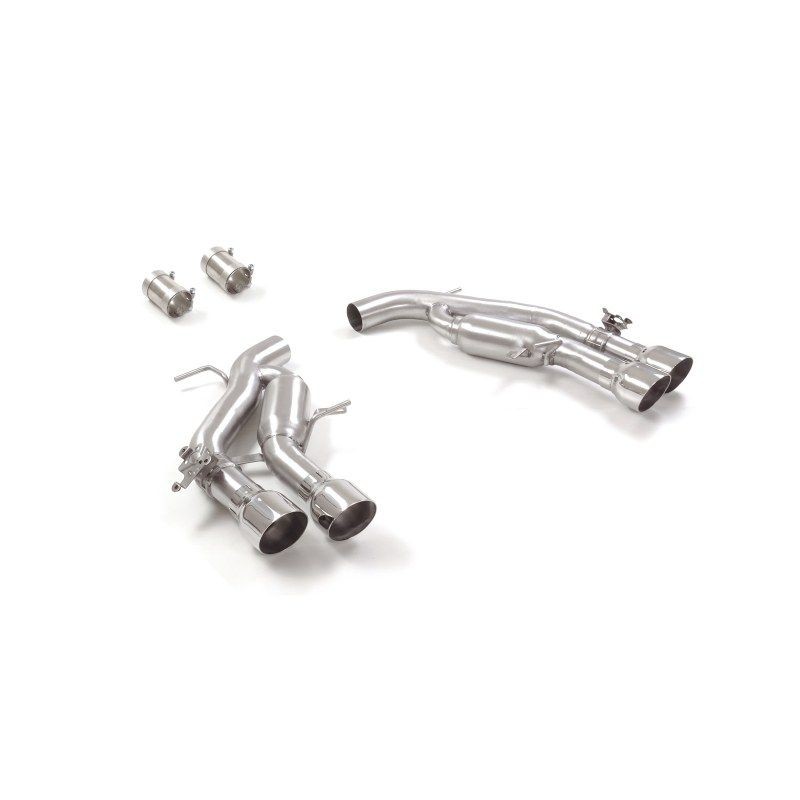 Silencieux arrière duplex RAGAZZON AUDI RS6 typ F2 - C8 4.0TFSI 600ch (2020+) - sortie ronde décalées (Race)