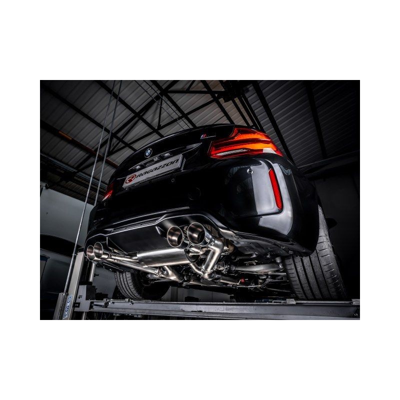 Silencieux arrière duplex RAGAZZON BMW M2 F87 Coupè Competition 3.0 411ch (08/2018+) - 2 sorties rondes décalées (ECE)