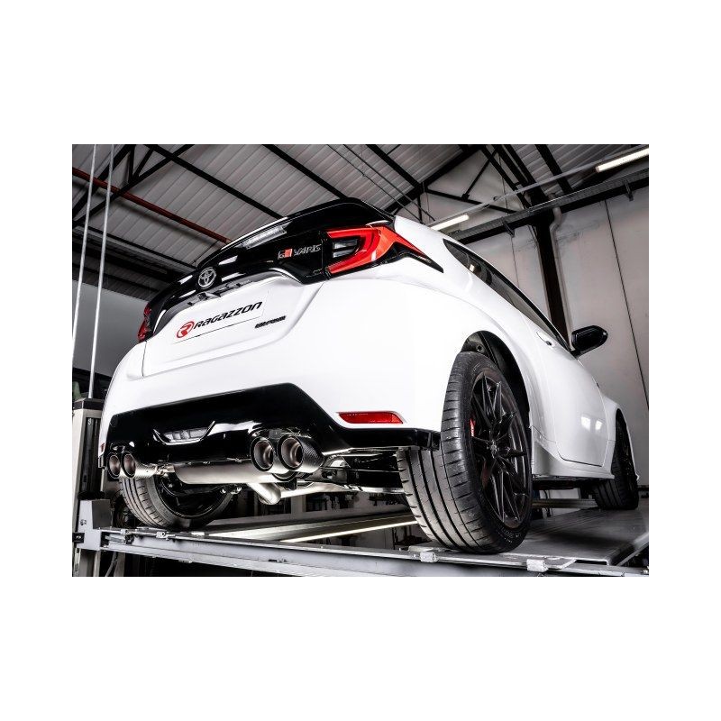 Silencieux arrière duplex RAGAZZON TOYOTA Yaris GR GR-Four 1.6 261ch (2020-2024) - 2 sorties rondes carbone décalées (ECE)