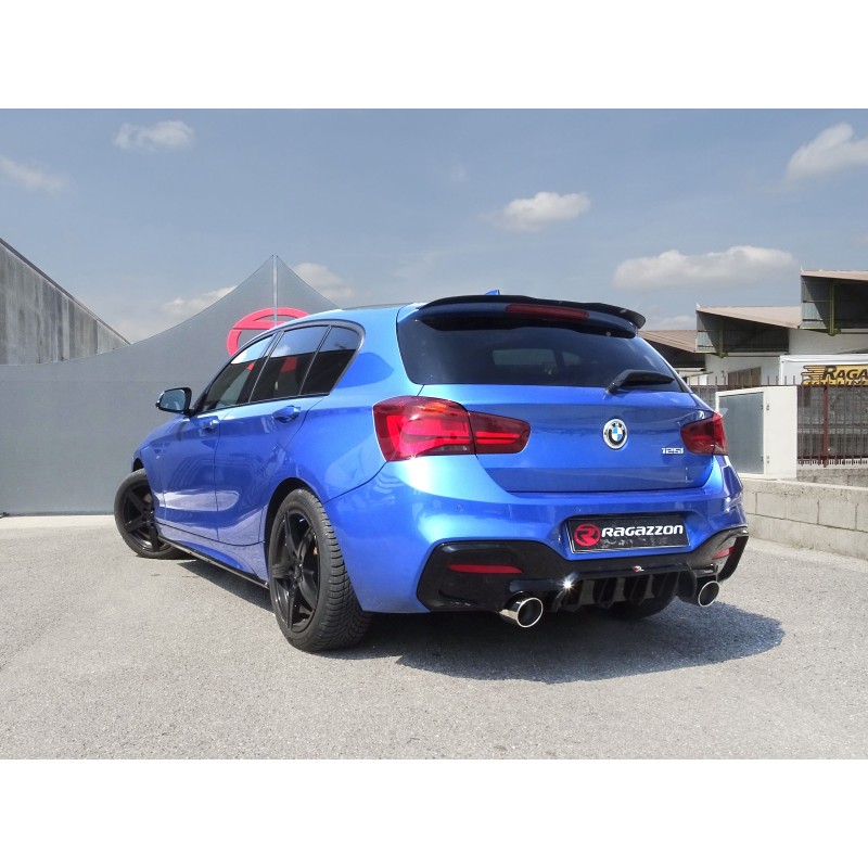 Silencieux arrière duplex RAGAZZON BMW Série1 F20/F21 F20 120i 184ch B48 (2016-07/2018) - sortie ronde Sport Line (ECE)