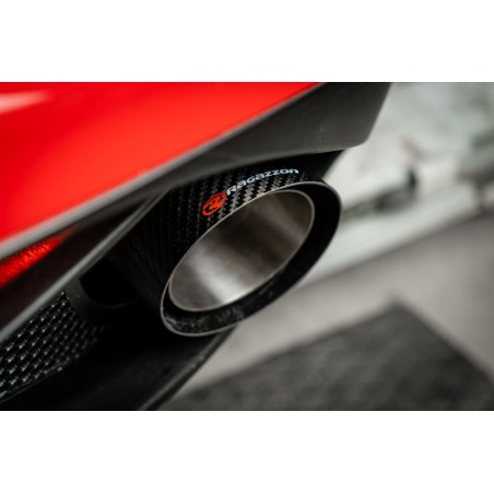 Silencieux arrière duplex RAGAZZON ALFA ROMEO 4C 1750TB 241ch (2013-2020) - sortie ronde carbone (ECE)