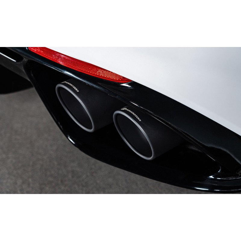 Tubes arrière RAGAZZON ALFA ROMEO Giulia 952 2.0 Turbo Q4 Veloce 280ch (2016+) - 2 sorties rondes noires