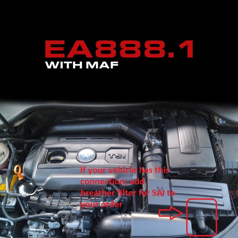 Kit d'admission 3" CTS Turbo 2.0 TSI EA888 Gen1 Golf 6 GTI / Scirocco / Eos / Passat CC / Audi A3 8P