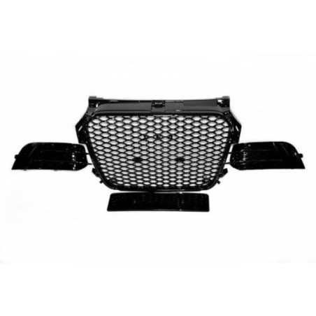Calandre Audi A1 2012-2015 Look RS1 Black Carcasse Antibrouillard Tuning Tuning