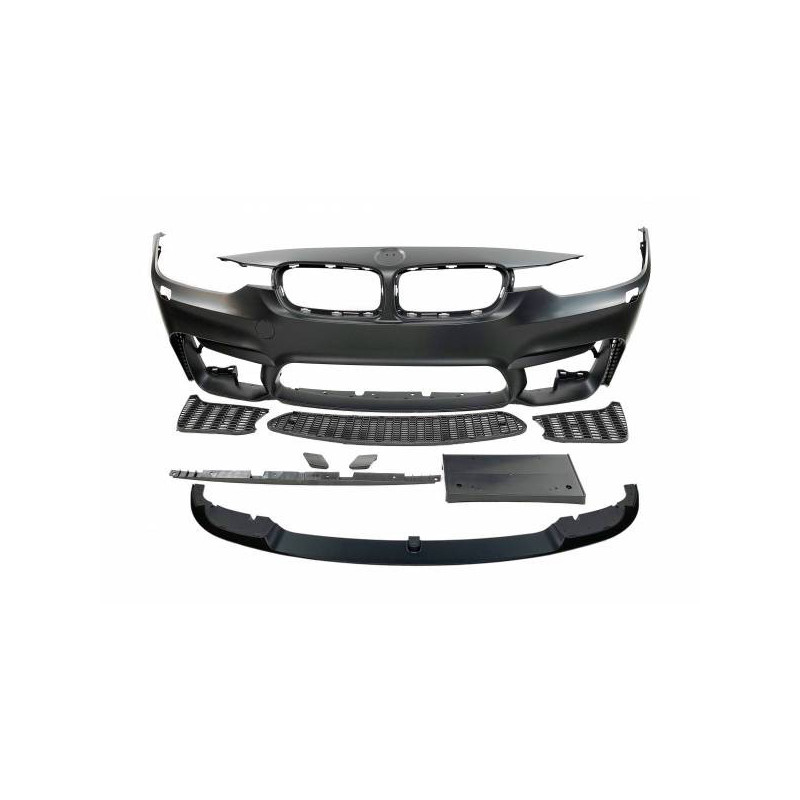 Pare-Chocs Avant BMW F30-F31 Look M4 Lip Spoiler ABS Tuning Tuning